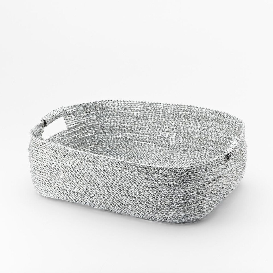 Metallic Woven Baskets West Elm Australia